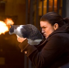 A Collection of 'Haywire' Scenes with Gina Carano and Internet Memes from 2011